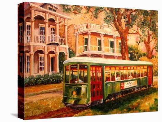 Garden District Streetcar-Diane Millsap-Stretched Canvas