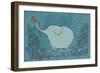 Garden Elephant-Carla Martell-Framed Premium Giclee Print