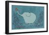 Garden Elephant-Carla Martell-Framed Premium Giclee Print