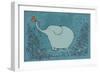 Garden Elephant-Carla Martell-Framed Premium Giclee Print