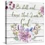 Garden Florals Bible Verse-A-Jean Plout-Stretched Canvas