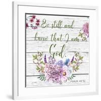 Garden Florals Bible Verse-A-Jean Plout-Framed Giclee Print
