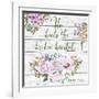 Garden Florals Bible Verse-B-Jean Plout-Framed Giclee Print