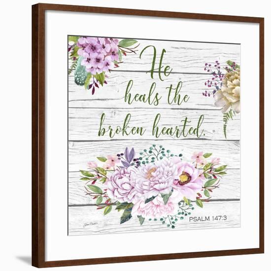 Garden Florals Bible Verse-B-Jean Plout-Framed Giclee Print