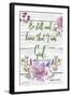 Garden Florals Bible Verse-Jean Plout-Framed Giclee Print