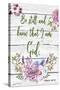 Garden Florals Bible Verse-Jean Plout-Stretched Canvas