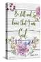 Garden Florals Bible Verse-Jean Plout-Stretched Canvas