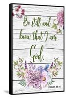 Garden Florals Bible Verse-Jean Plout-Framed Stretched Canvas