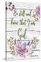 Garden Florals Bible Verse-Jean Plout-Stretched Canvas