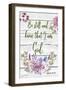 Garden Florals Bible Verse-Jean Plout-Framed Giclee Print