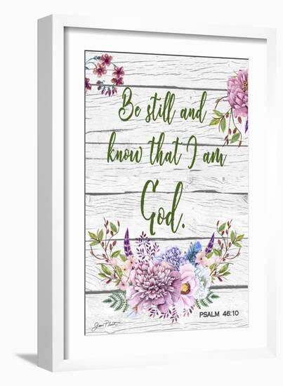 Garden Florals Bible Verse-Jean Plout-Framed Giclee Print