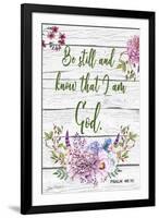 Garden Florals Bible Verse-Jean Plout-Framed Giclee Print