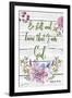 Garden Florals Bible Verse-Jean Plout-Framed Giclee Print