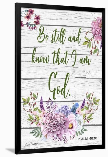 Garden Florals Bible Verse-Jean Plout-Framed Giclee Print