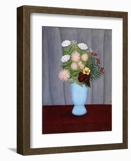 Garden Flowers; Fleurs De Jardin, C.1909-10-Henri Rousseau-Framed Giclee Print