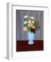 Garden Flowers; Fleurs De Jardin, C.1909-10-Henri Rousseau-Framed Giclee Print