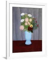 Garden Flowers; Fleurs De Jardin, C.1909-10-Henri Rousseau-Framed Giclee Print