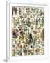 Garden Flowers, Lily, Daffodil, Tulip, Dahlia, Zinnia, Pansy, Marigold-null-Framed Giclee Print