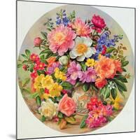 Garden Flowers of July-Albert Williams-Mounted Giclee Print