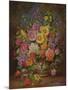 Garden Flowers of September-Albert Williams-Mounted Giclee Print