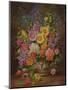 Garden Flowers of September-Albert Williams-Mounted Premium Giclee Print