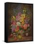 Garden Flowers of September-Albert Williams-Framed Stretched Canvas