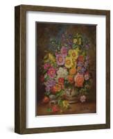 Garden Flowers of September-Albert Williams-Framed Giclee Print