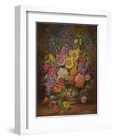 Garden Flowers of September-Albert Williams-Framed Giclee Print