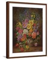 Garden Flowers of September-Albert Williams-Framed Giclee Print