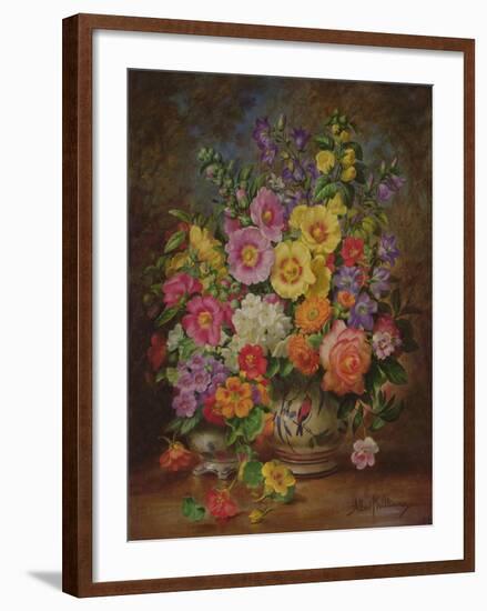 Garden Flowers of September-Albert Williams-Framed Giclee Print