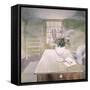 Garden Flowers on a Cottage Table-Eric Ravilious-Framed Stretched Canvas