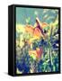 Garden Flowers-Tim Kahane-Framed Stretched Canvas