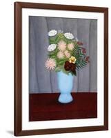 Garden Flowers-Henri Rousseau-Framed Giclee Print