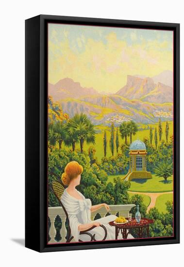 Garden Folly in Desert-null-Framed Stretched Canvas