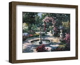 Garden Fountain-unknown Chiu-Framed Art Print