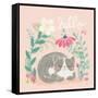 Garden Friends VI-Mary Urban-Framed Stretched Canvas