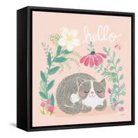 Garden Friends VI-Mary Urban-Framed Stretched Canvas