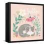 Garden Friends VI-Mary Urban-Framed Stretched Canvas