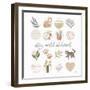 Garden Friends VII-Laura Marshall-Framed Art Print