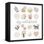 Garden Friends VII-Laura Marshall-Framed Stretched Canvas