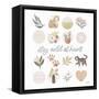 Garden Friends VII-Laura Marshall-Framed Stretched Canvas