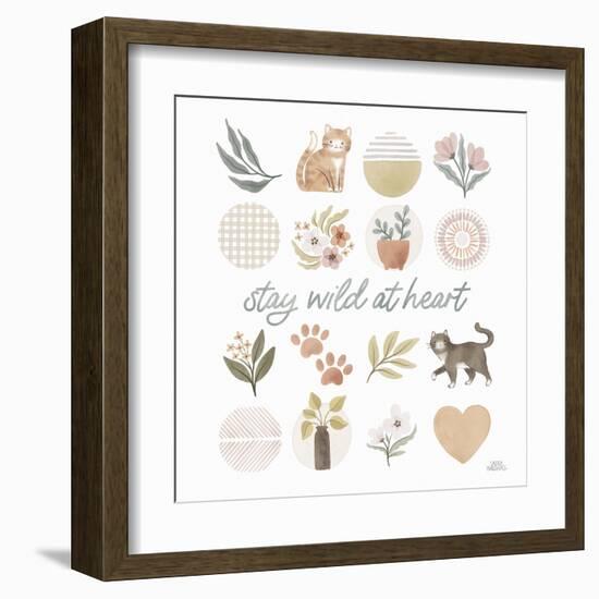 Garden Friends VII-Laura Marshall-Framed Art Print