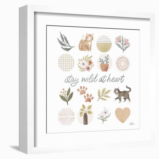 Garden Friends VII-Laura Marshall-Framed Art Print