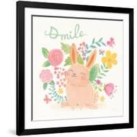 Garden Friends White II Smile-Mary Urban-Framed Art Print