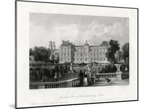 Garden-Front of the Luxembourg, Paris, France, 1875-E Radclyffe-Mounted Giclee Print