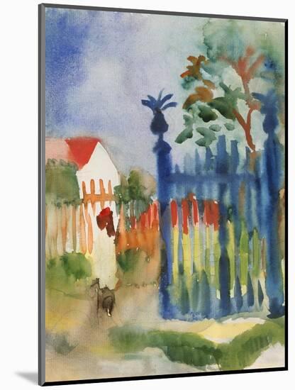 Garden Gate, 1914-Auguste Macke-Mounted Giclee Print