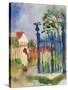 Garden Gate, 1914-Auguste Macke-Stretched Canvas