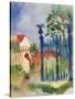 Garden Gate, 1914-Auguste Macke-Stretched Canvas