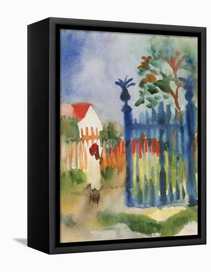 Garden Gate, 1914-Auguste Macke-Framed Stretched Canvas