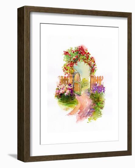 Garden Gate, 2014-John Keeling-Framed Giclee Print